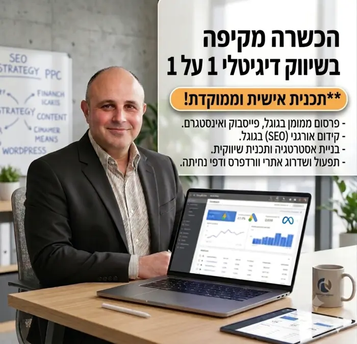הכשרה 1 על 1 בשיווק